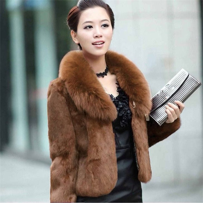 High Quality Fluffy Faux Fur Coats