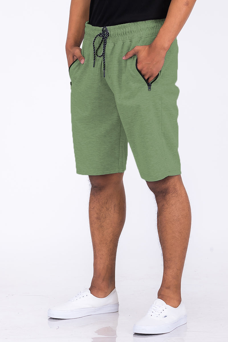 Men's Heathered Cotton Shorts