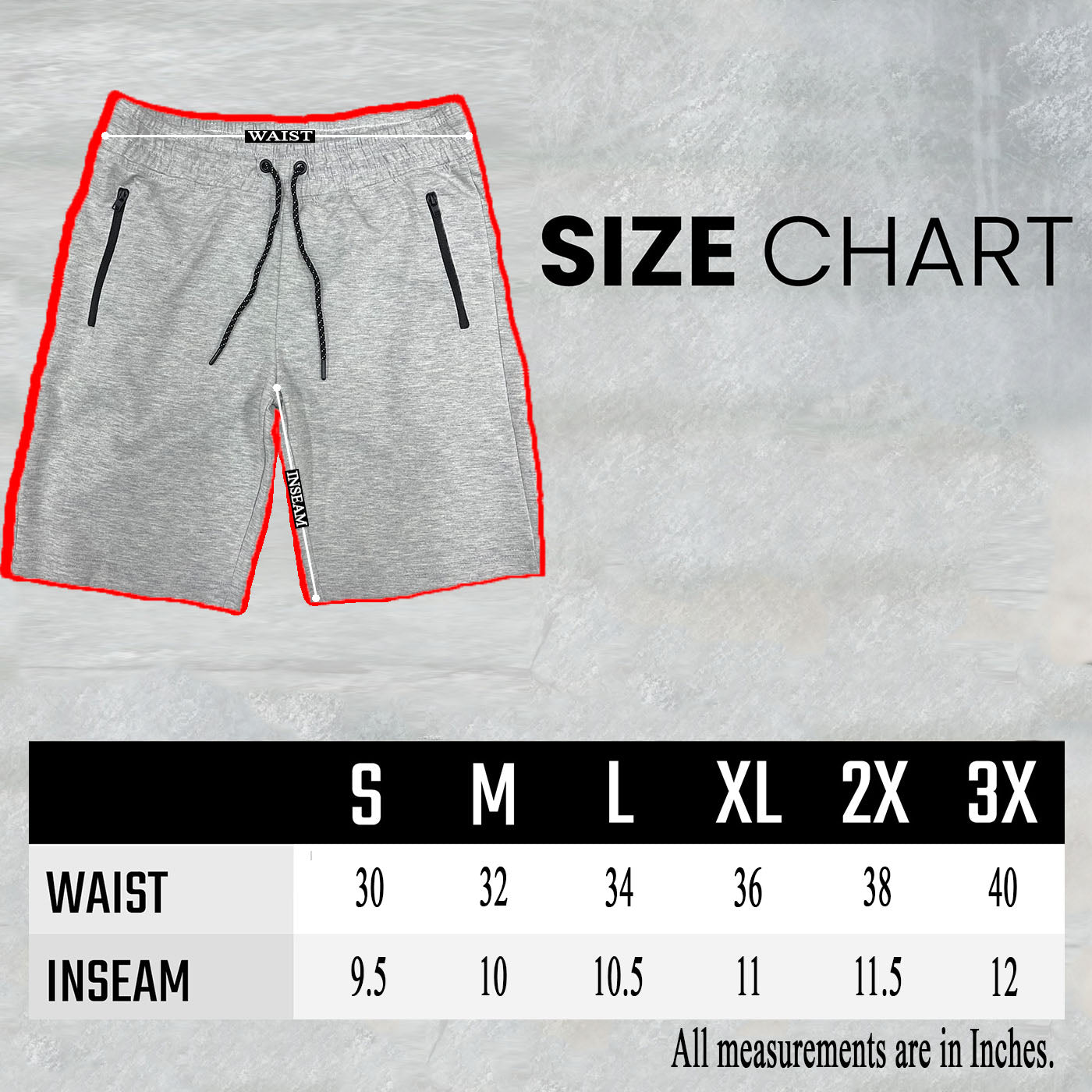 Men's Heathered Cotton Shorts