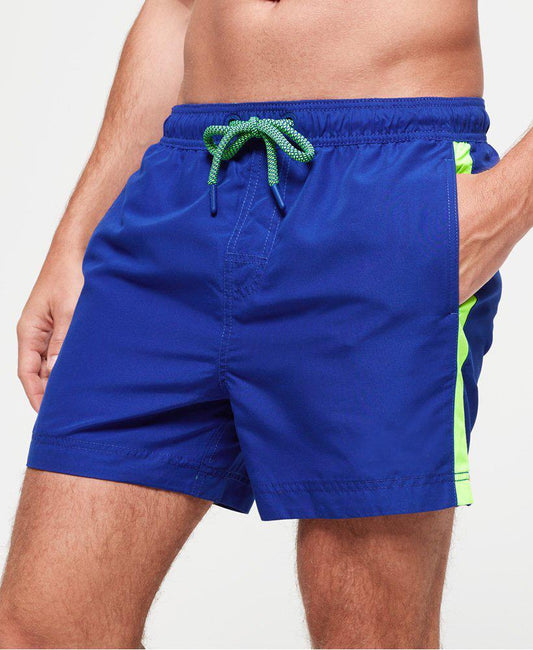 Men's Royal Blue Stripe Swim Shorts